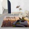 Classic Movie S-ShrekS Floor Mat Eco-Friendly Flannel Doormat Non-Slip Odorless Soft Short Plush Indoor Floor Rug