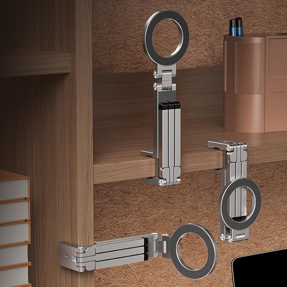 Универсальный магнитный держатель для телефона, вращающийся на 360°, портативная подставка для телефона, складной штатив, крепление MagSafe для прямых трансляций, путешествий, самолета