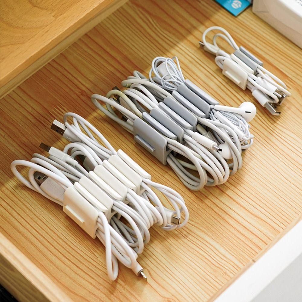 2pcs Wire Storage Charger Cord Holder Desk Tidy Organiser Cable Organizer Cable Winder Wire Cord