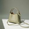 Early Spring Commuting Basket: Simple and Fashionable, Versatile Leather Single-shoulder Crossbody Handbag, Soft Leather
