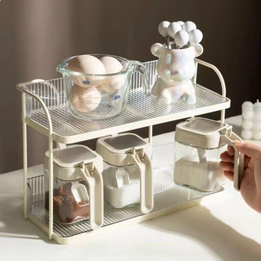 Simple Condiment Shelf Creative Bathroom Shelf Multi-Function Desktop Tray Bedroom