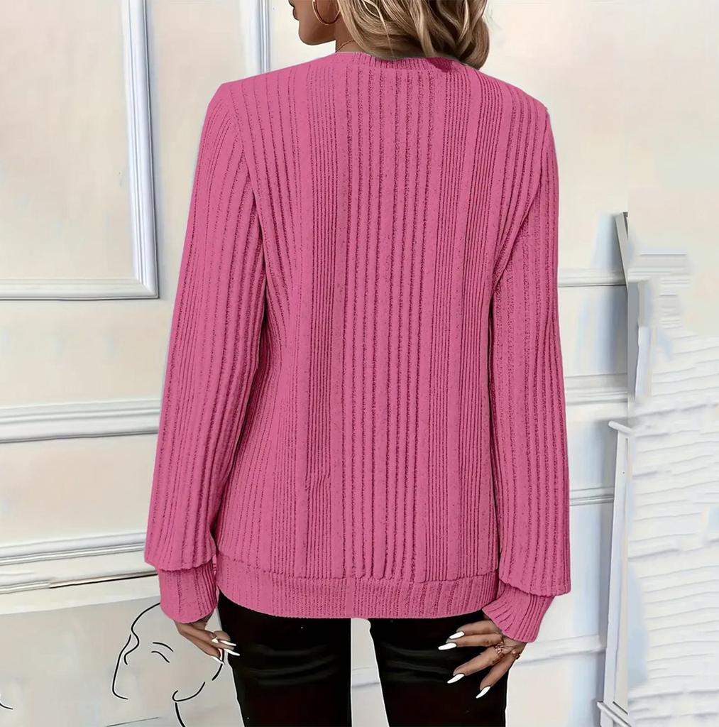 Women's Fashionable Long Sleeve Elegant Commuting And Casual Top