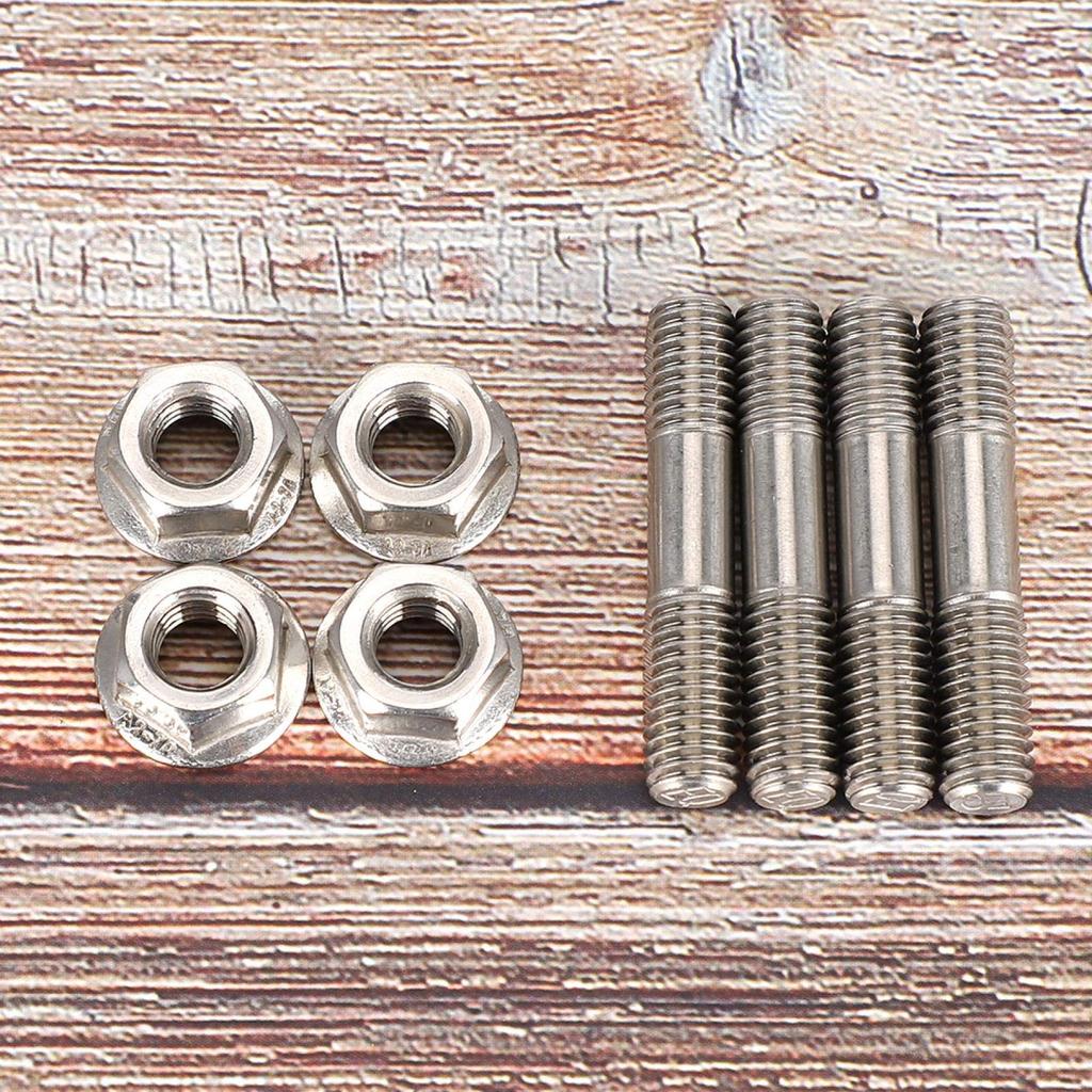 Exhaust Manifold Bolt Exhaust Bolt Nut Exhaust System Stud Nut M8 x 1.25mm Exterior Bolt Parts