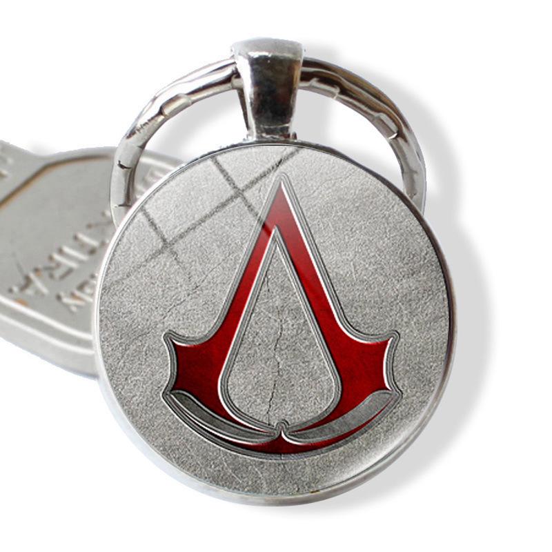Брелок-подвеска Металлическое тисненое кольцо Assassin's Creed