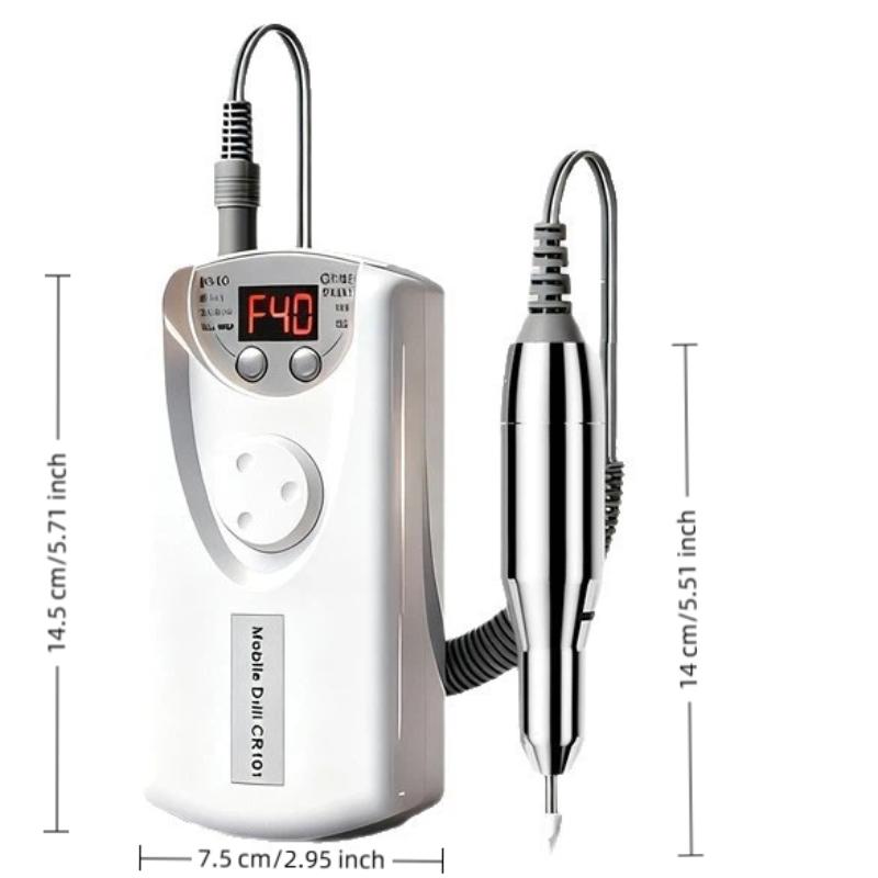 Машинка для маникюра и педикюра Pro, фрезер, rechargeable, для нейл-арта, электрическая шлифмашинка, полировщик с 6 насадками