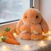 Милый брелок-брелок из плюша с кроликом и жестяной банкой, ручной работы, мягкий помпон, подвеска на сумку с кроликом для женщин, девочек, Пасхальный, Подарок на день рождения