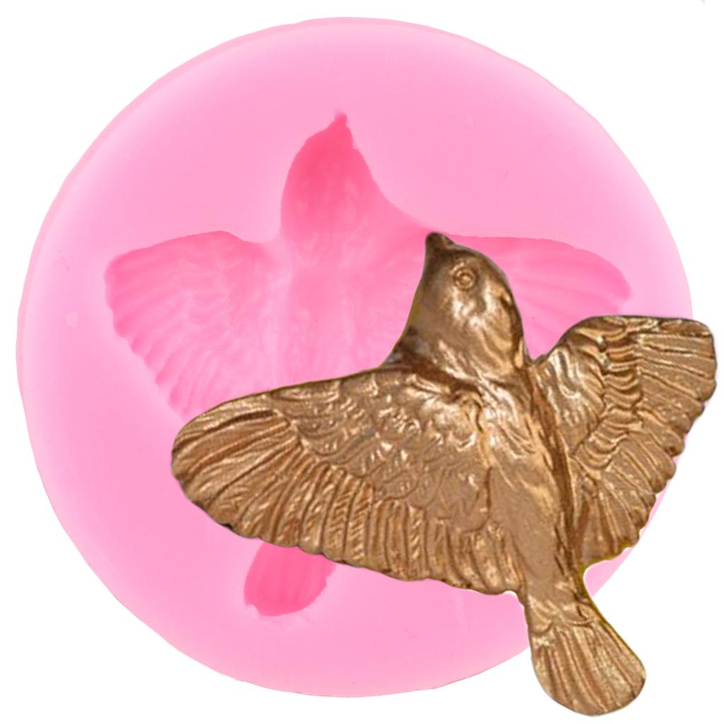 Силиконовые формы с милыми птицами, форма для помадки, сделай сам, украшения торта, форма для шоколадной мастики, кекс, топпер, конфеты, смоляные глиняные формы