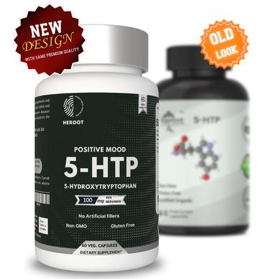 5-Htp капсулы 100 мг, добавка для улучшения настроения и стресса, поддержка релаксации