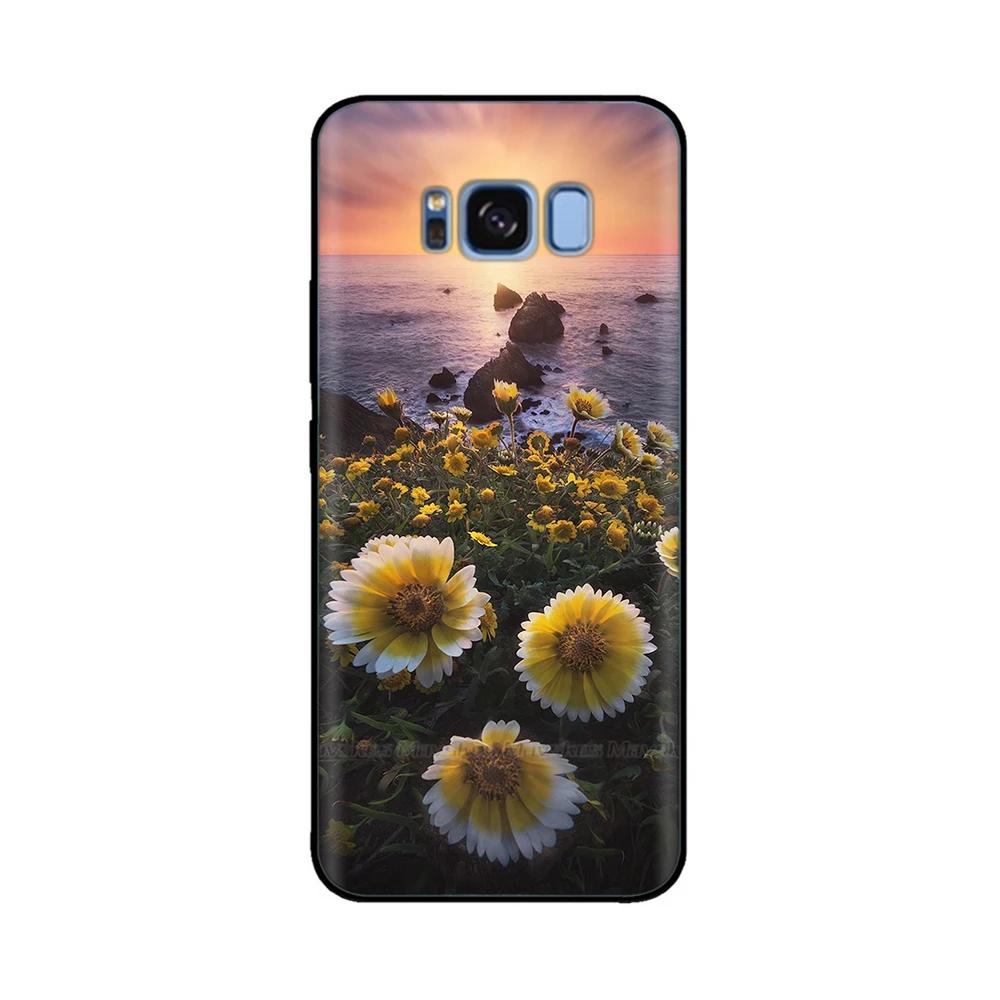 Чехол для телефона Samsung Galaxy S8 Plus Сердце-Бабочка Funda Для Samsung S8 S8Plus Чехлы Жидкий Силиконовый Бампер GalaxyS8 Оболочки