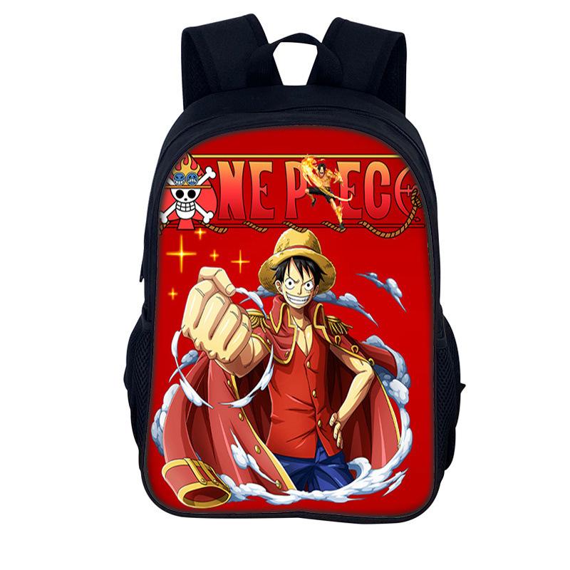 One Piece Обезьяна D. Школьный рюкзак Луффи для ребенка Легкий детский рюкзак Модный рюкзак Лучший подарок