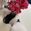 Pet Spring and Autumn Bow Dress Dog Cat Strap Top Cute Base Shirt Dog Dresses for Small Dogs Puppy Clothes