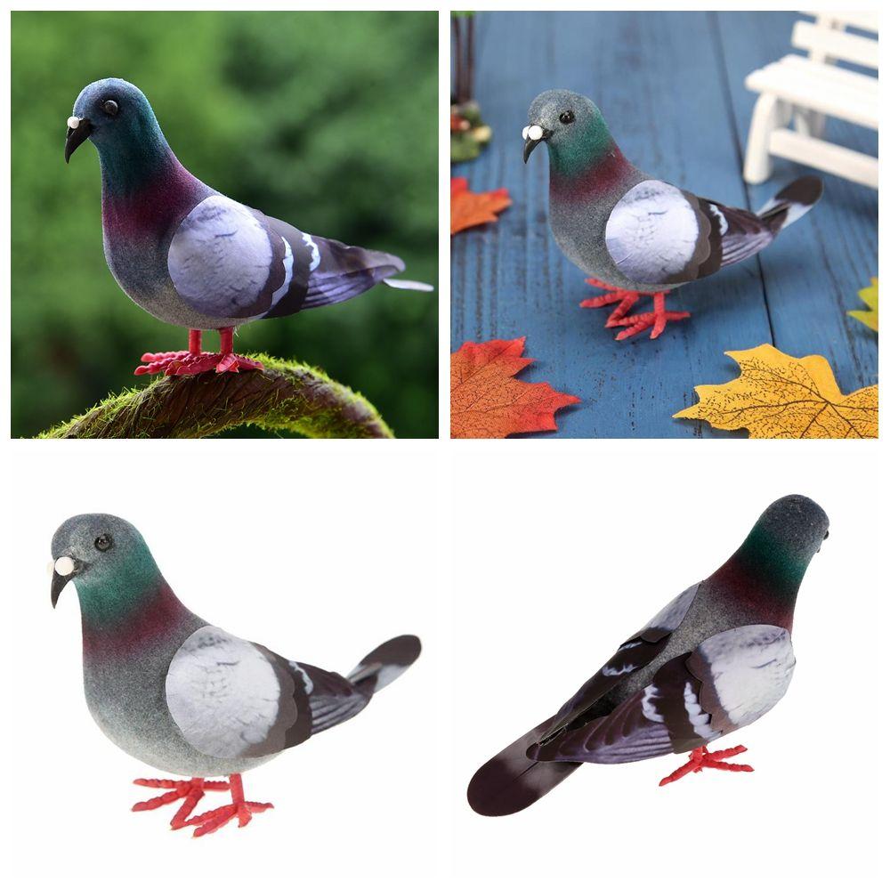 Ornaments Home Decoration Simulation Grey Pigeon Artificial Birds Imitation Animal Dove Model