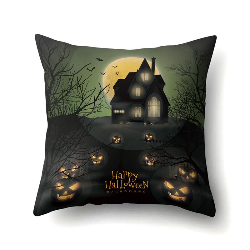 Halloween Pillowcase Car Waist Pillow Pumpkin Sofa Cushion Cover Office Home Living Room Pillowcase