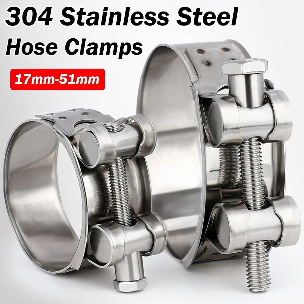 T Bolt Hose Clamps 304 Stainless Steel Exhaust Air Sealing New Water Pipes Sealing