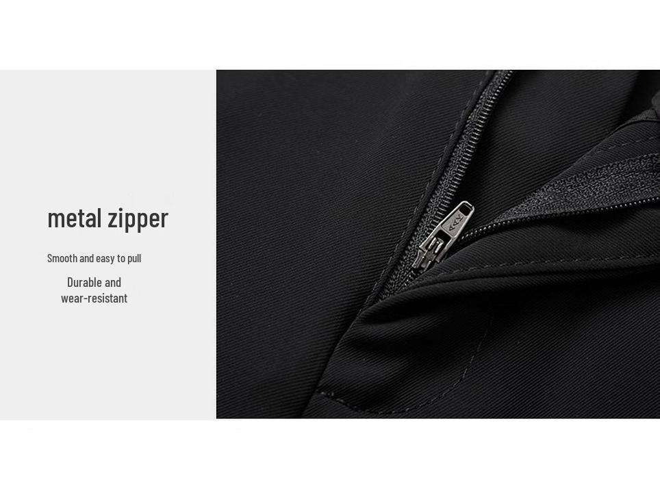 Women's Black High-Waist Flare Pants with Slit - New 2025 Spring/Autumn Slimming Style