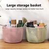 Storage Basket Large Capacity Space-saving Plastic Makeup Sundries Basket Cosmetic Toy Organizer Bin Home Supplies