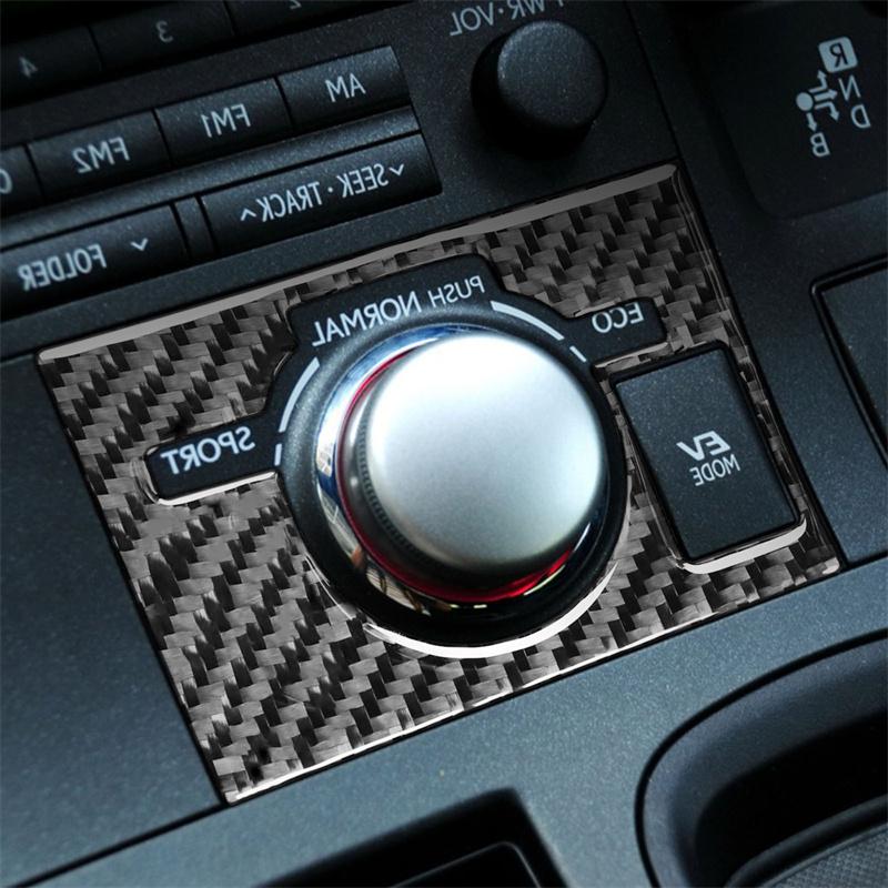 Полный набор автомобильных наклеек из углеродного волокна для Lexus CT 11-17, внутренняя центральная консоль, воздуховыпускное отверстие на приборной панели, фара, регулировка крыши