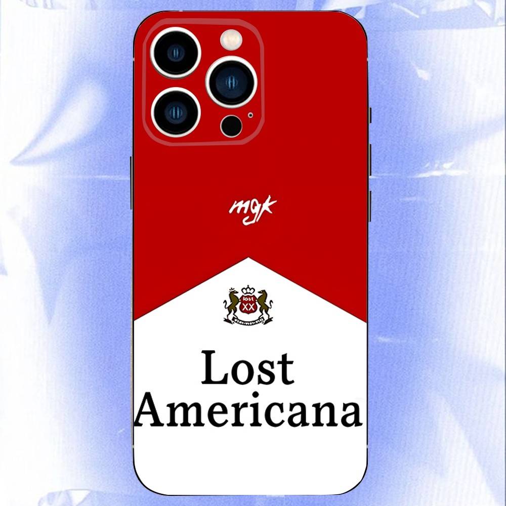 MGK LOST A-AMERICANA Черный Мягкий Чехол Для iPhone 17 13 14 15 11 16 12 Pro Max Pro Max Plus E Air Mini Чехол-Оболочка для Телефона