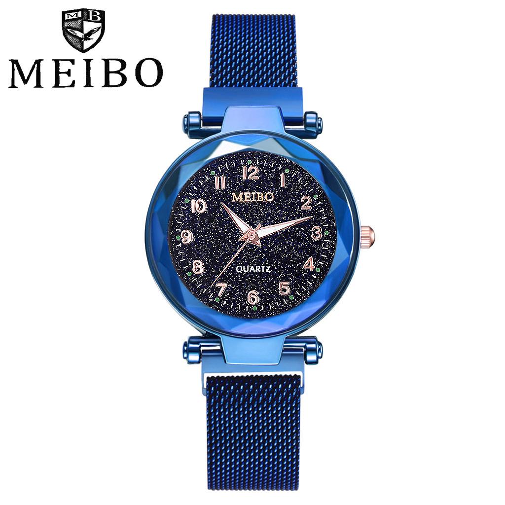 Модные женские кварцевые часы с плоским стеклом и магнитной пряжкой