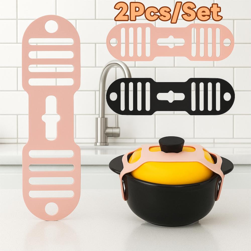 Elastic Lid  Fixing Band Heat-Resistant Lunchbox Lid Strap Creative Pot Lid Holder  Food Container