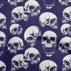 Cotton Flex Medium Blue Fabric Skull Craft Projects Decor Fabric Printed By The Yard 40 Inch