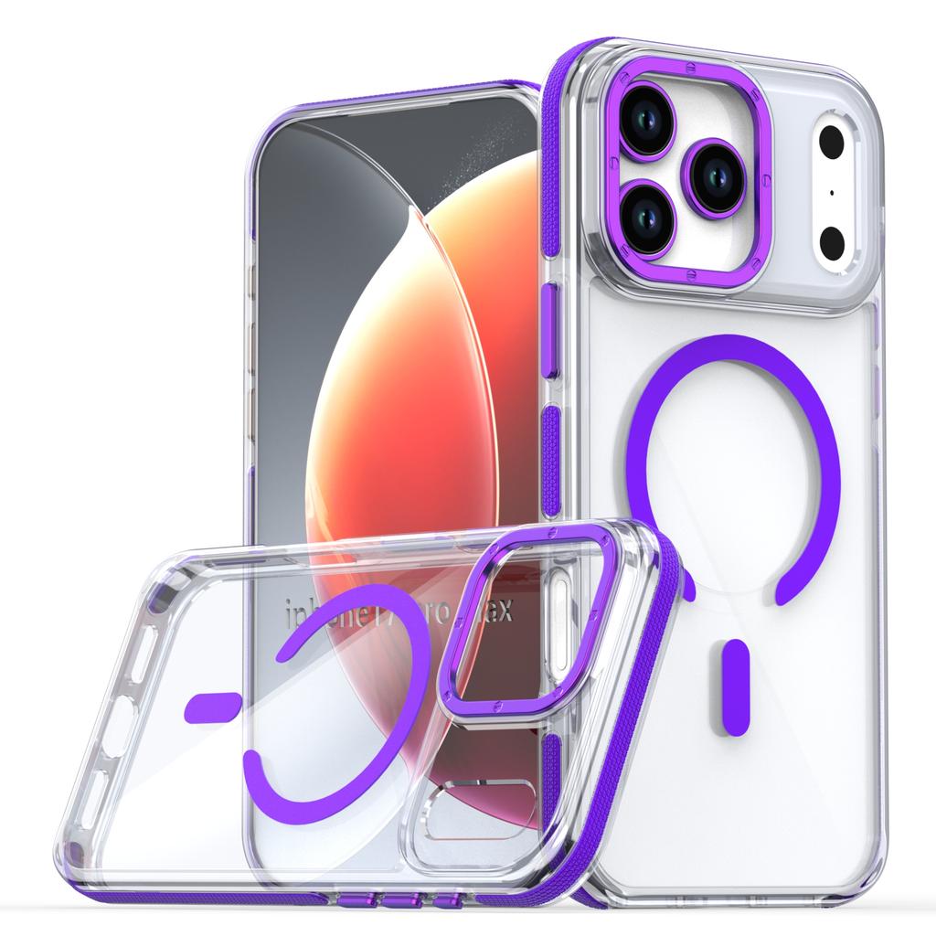 New Transparen For Magsafe Magnetic Phone Case For iPhone 17 Pro Max 17Pro 17Air 12 13 14 15 16 Pro Max 16e Shockproof Cover