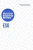 Книга ESG : The Insights You Need from Harvard Business Review