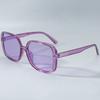 Square simple plastic sunglasses for men and women fashion trend UV resistant glasses outdoor sunscreen sunshade