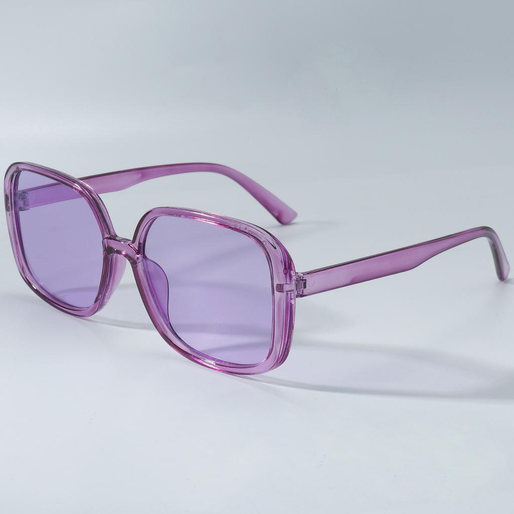 Square simple plastic sunglasses for men and women fashion trend UV resistant glasses outdoor sunscreen sunshade