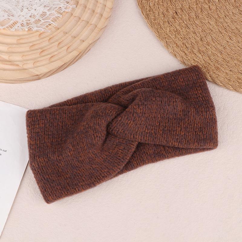 Повязки на голову крест-накрест, вязаные, широкие, теплые, скрученные, эластичные, зимние, утепленные, мягкие, эластичные, тюрбаны для женщин и девочек