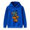 Kids Boys Girls Cartoon Cat Mouse Printed Pullover Hoodie, Casual Long Sleeve Loose Fit Hooded Sweatshirt for Boys Girls Daily Wear Party Holiday Gift