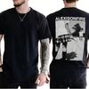Alexisonfire Унисекс Футболка с принтом Хлопок Короткий рукав Юмор Монохромный принт Обычная версия Короткий рукав Повседневная рубашка 2026