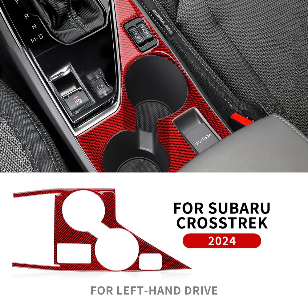 Наклейка из настоящего мягкого углеродного волокна для Subaru Crosstrek 2025 для Impreza 2025 Накладка на панель управления чашкой RHD LHD Внутренняя отделка