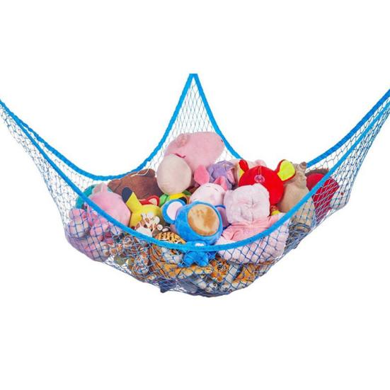 Toy Net Hammocks High Elasticity Hollow Easy To Apply Lovely Stuffed Animal Storage Hammock for Kids Room