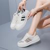 2025 Summer Little White Shoes New Korean Version Ins Female Students Platform Heightening Sports Board Shoes Casual Shoes 8609-2
