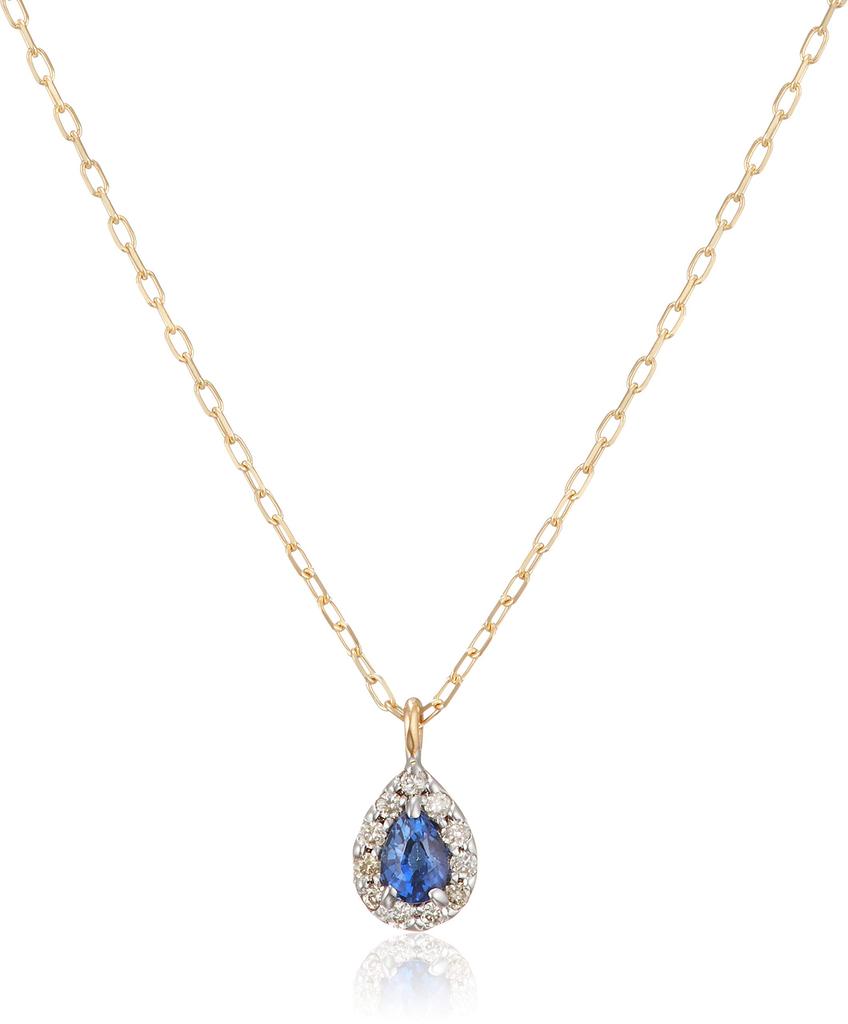 VENDOME VA VENDOME AOYAMA K10YG Sapphire Diamond Entourage Necklace GJVN044340SA [VA AOYAMA]