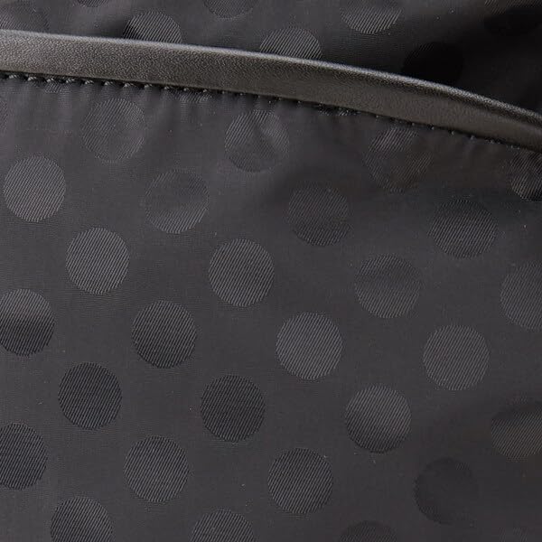 Tote Bag Polka Dots Piping Pocket 2WAY Mini Tote Black [Isaac] (10)