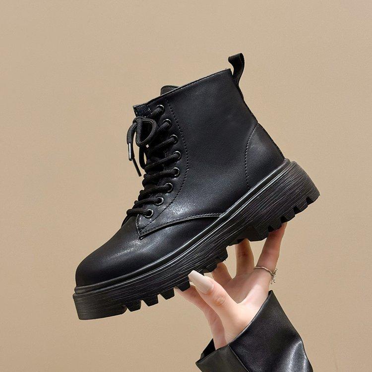 Осенние и зимние сапоги женские весенние эти популярные короткие сапоги с толстой подошвой сезонная обувь для маленьких людей