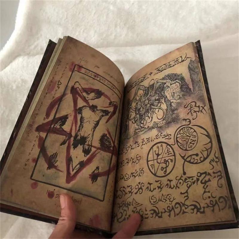 New Necronomicon Dark Magic Book Demon Evil Dead Summon Book Altar Ceremony Prop Book Collection Living Room Desktop Decoration