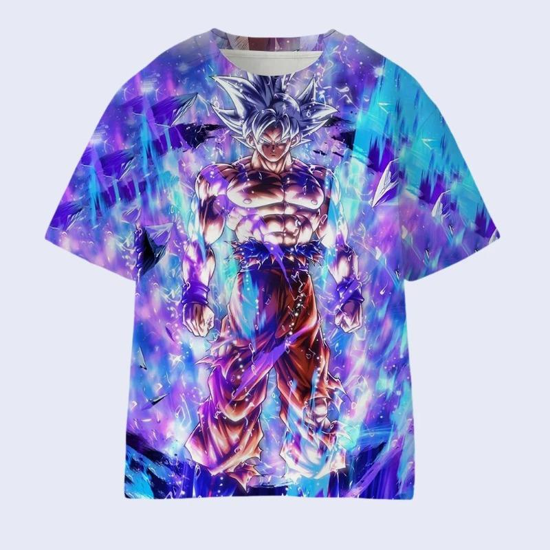 2026 Классический Аниме Dragon Ball Персонаж 3D Печатная Футболка Стиль Y2K Унисекс и Детская Многослойная Обязательная вещь для Лета и Осени