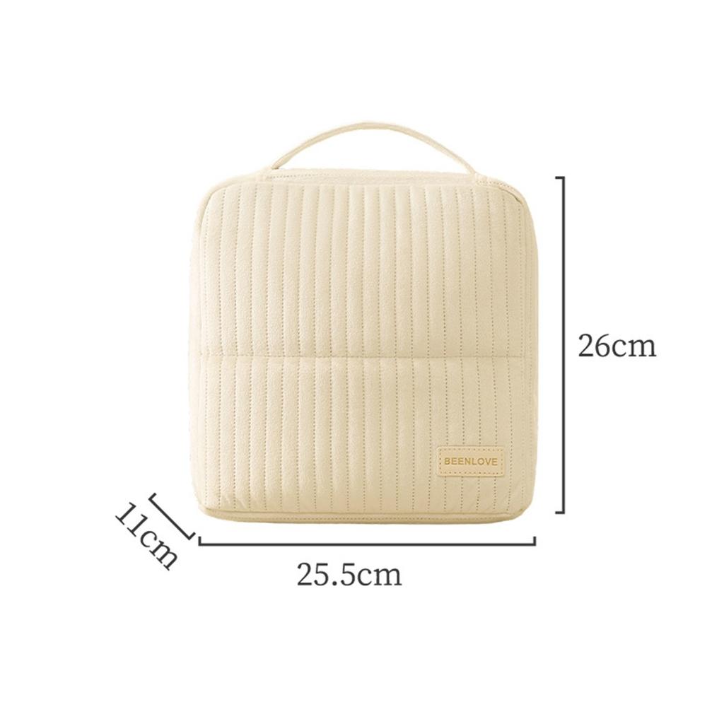 Standing-style Makeup Box, Large-capacity Portable Cosmetics Storage Box, Travel Makeup Bag, Ladies' Portable Cosmetics Box With Handle
