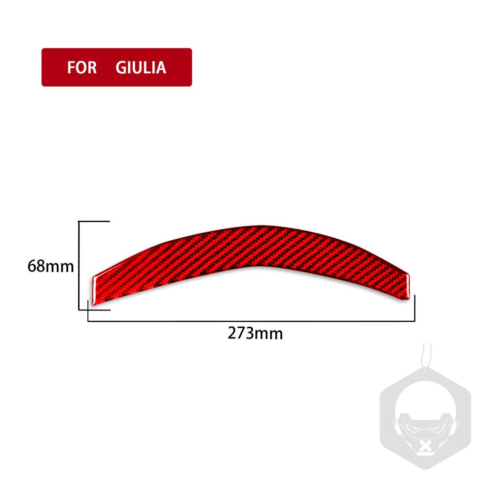Украшение рулевого колеса, наклейка, наклейка для Alpha Romeo Giulia 2017 2018, аксессуары для салона автомобиля, карбон