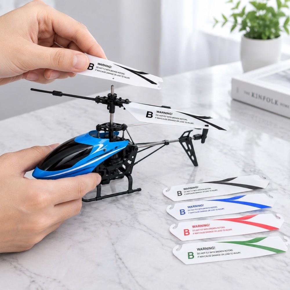 4pcs 9*2.3cm Helicopter Wing Propeller Fan For R/c Mini Remote-controlled Helicopter