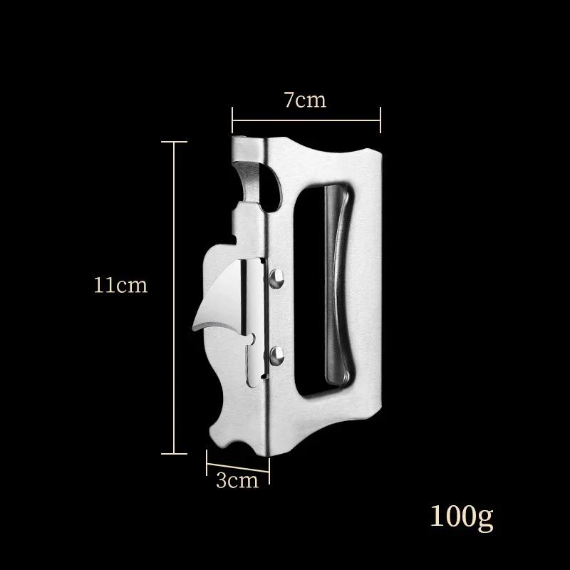 Новый портативный открыватель для бутылок и банок из нержавеющей стали, портативный консервный нож, кухонный гаджет, открыватель для бутылок, кухонные аксессуары
