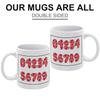 1 Pack 11oz Printed Coffee Mug With Double-Sided Design Suitable For Daily Drinking Moments And Ideal For Holiday Birthday And Appreciation Gifts