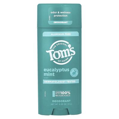 Tom's of Maine, Дезодорант без алюминия, эвкалипт и мята, 3,25 унции (92 г)