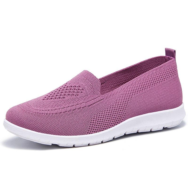 Cloth Shoes, Women's Flying Woven Shoes, Casual Shoes, Single Shoes, Soft Soled Shoes