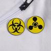 Contemporary Badge Metal Geometric Nuclear Radiation Brooch For Individuals Fashionforward