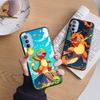 Чехол AP3 Charmander Pokemon Black для iPhone 16 15 Plus 14 13 12 11 Pro 8 7 6S SE 5S X XR XS Max Realme C30 C33 C31 9I Huawei Y8P Y9 Sofe Cover