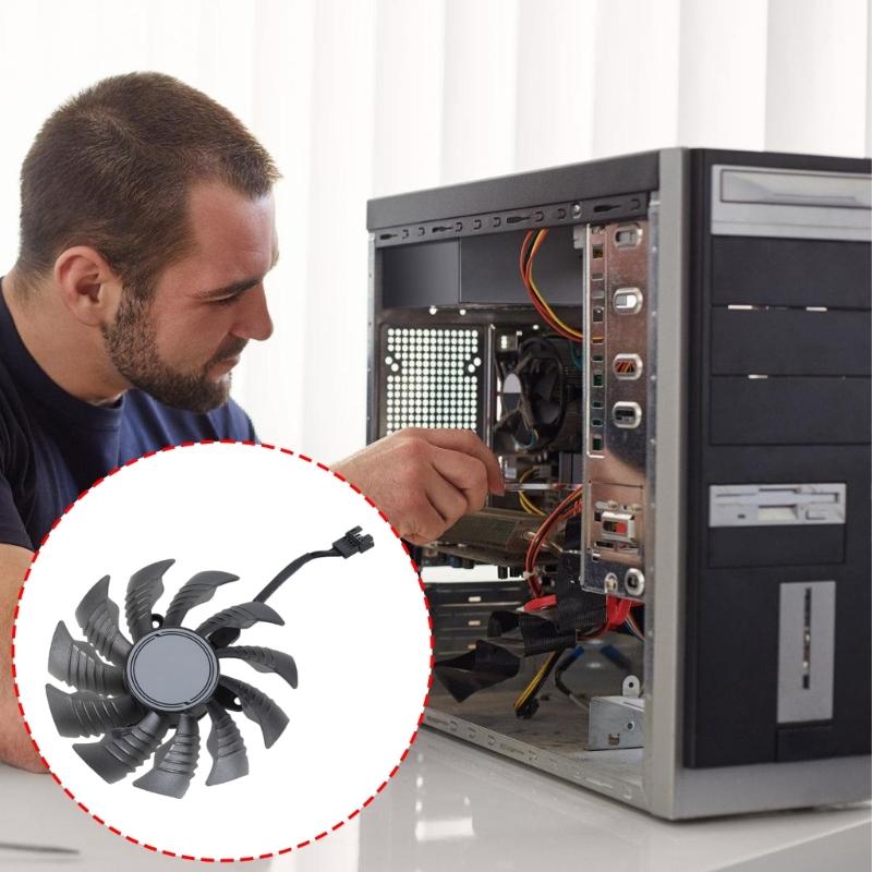 82MM T129215SU GPU Cooling Fan Replacement for RTX3070ti 3080 3090 Graphics Cards Video Card Radiator